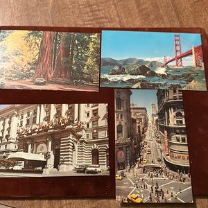 4 Vintage San Francisco Area Postcards